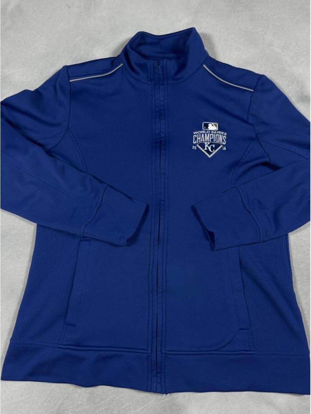 Kansas City Royals 2015 World Series Champions Cutter & Buck WeatherTec Jacket